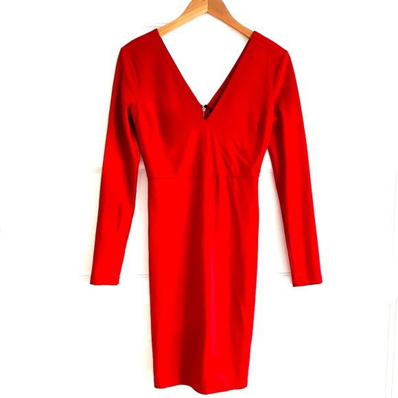 Stunning Alice & Olivia Fiona Sheath Dress in Royal Red, Sz 4. - Picture 6 of 13